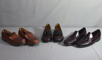 Group Of Three (3) Men's Loafers Coleman , Ll Bean. Sz 10