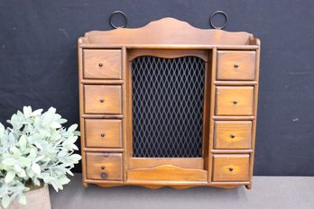 Colonial Style Wall Mounted Spice Cabinet