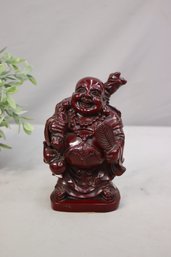 Oxblood Red Safe Travels & Protection Buddha Figurine