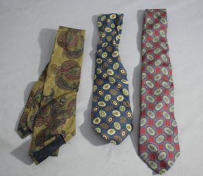 Three (3) Vintage Fendi Neckties