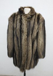 Vintage Raccoon Coat -(size M/L)
