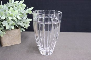 Fine Castle-top Turret Glass Crystal Vase