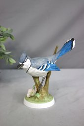 Vintage Crown Staffordshire Bone China Blue Jay Figurine By Doris Lindner