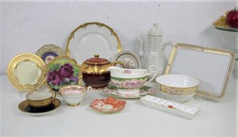 Mixed Group Lot Of Classic, Elegant Limoges And Fine Bone China Dinnerware