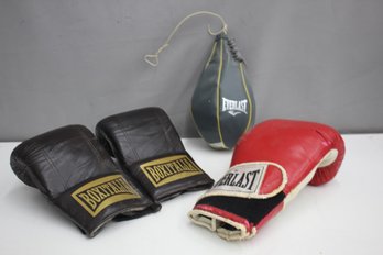 Boxitalia Boxe Gloves And One Everlast Glove & Everhide Speed Bag