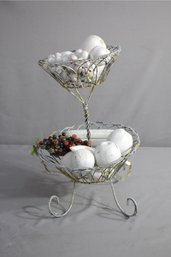Painted Wire Fruit Basket