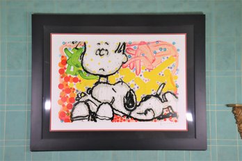 Limited Edition Hand-Pulled Lithograph Tom Everhart 'Super Sneaky', Signed With COA Verso