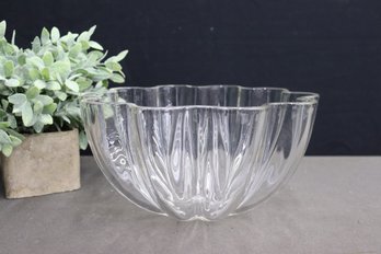 Very Cool Inverted Bundt Pan Glass Crystal Bowl