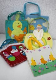 Woven Fabric Handbag Children Craft- Easter Bags
