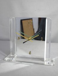 Vintage Acrylic Table Clock With Floating Dial