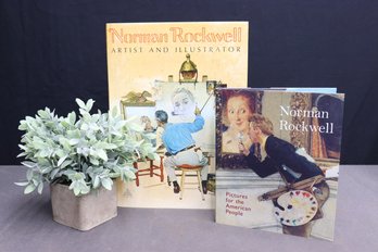 Two Norman Rockwell Books - Pictures For The American People AND Artist And Illustrator