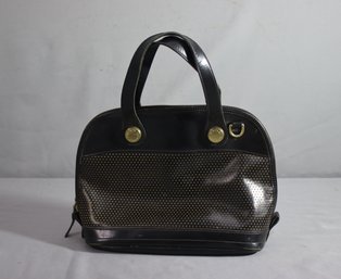 Vintage  DOONEY & BOURKE Black Leather Tote  Purse