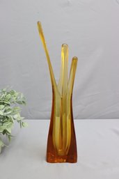 Vintage Swung Glass  Vase