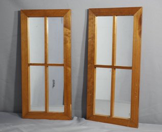 Pair Of Window Form Mirrors