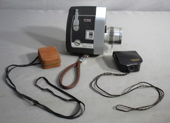 Vintage Bell & Howell Zoomatic Magazine 8mm Camera Set'