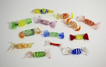 Group Lot Of Murano Glass Wrapped Hard Candies #1