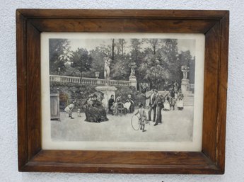 A Rendezvous In The Garden Of Luxembourg-Print