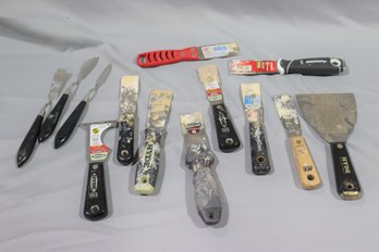 Assorted Lot Of Putty Knifes