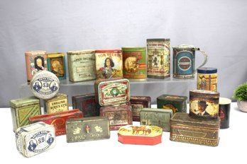 Collection Of Small Vintage Tin Cans