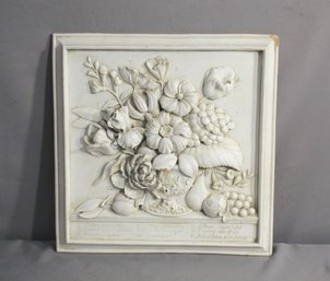 White Botanical Decorative Wall Piece