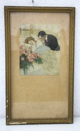 Art Print 'The Gift' By C Clyde Squires Newborn Mother & Father