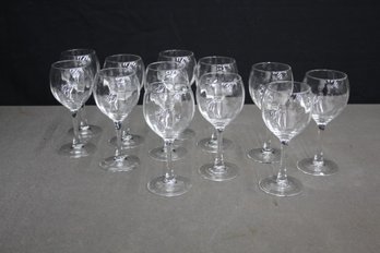 12 Classic Round Body Thick-stemmed Wine Glasses