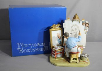 Norman Rockwell Inspired Artist At Work Figurine With Original Box