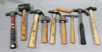 Group Lot Of 9 Hammers