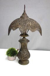 Vintage Brass Middle Eastern Lamp--needs To Be Rewire