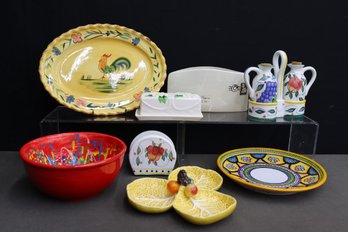 Very Colorful Grouping Of International Ceramic Goods