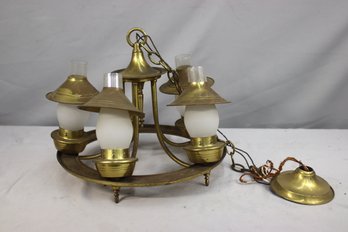 Brass (5) Light Chandelier