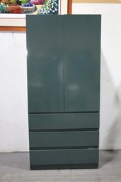 1 Of 2: Graphite Green Modern Two Door Three Drawer Armoire
