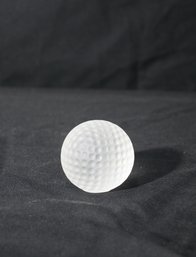 Val-St.-Lambert Frosted Crystal Golf Ball