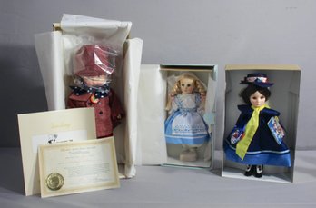 Three (3) Effanbee Doll Co. Dolls - NEW