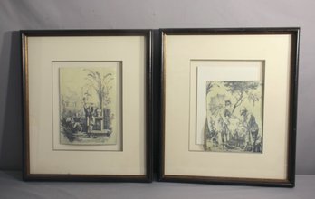 Pair Of Framed John Richard Oriental Scene Prints