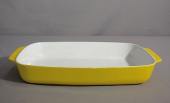 Copco Yellow Enamel Casserole Pan