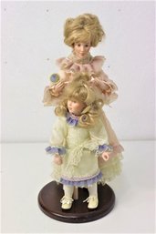 Mothers Loving Touch Is A Beautiful Living Portrait Of Mother And Daughter Porcelain Dolls