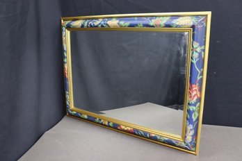 Wall Mirror In Gold-painted Floral Border Frame