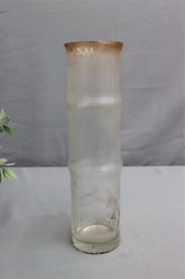 Vtg Bamboo Form Vase