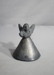 Pewter Angel Bell - A Rustic Treasure