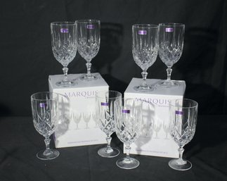 Group Loy Of 8 Marquis By Waterford Markham Iced Beverage Glasses, With 2 Original Boxes