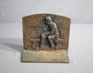 Abraham Lincoln Commemorative Bronze-Tone Bookend- Just One