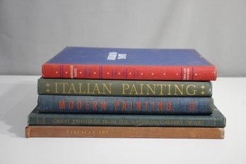 Group Lot Of Five (5) American And Italian Art Books