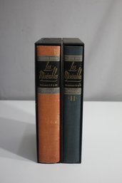 Vintage Two Volume Set Of Les Miserables By Victor Hugo, In Slipcases