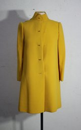 Rack E-Vintage Yellow Wool Button Front Jacket Coat -size M