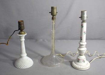 Group Of Three Vintage Table Lamps
