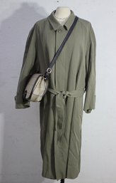 Rack E- Green  Relaxed Trench Coat   Size 44