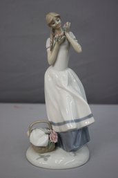 Vintage Limited Edition Cecilia The Carnation Maiden Fine Porcelain Figurine