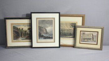 Group Lot Of 4 Vintage  Book Plates. Some Colored.