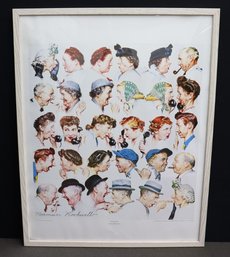 Norman Rockwell's The Gossips Framed Reproduction Poster Print